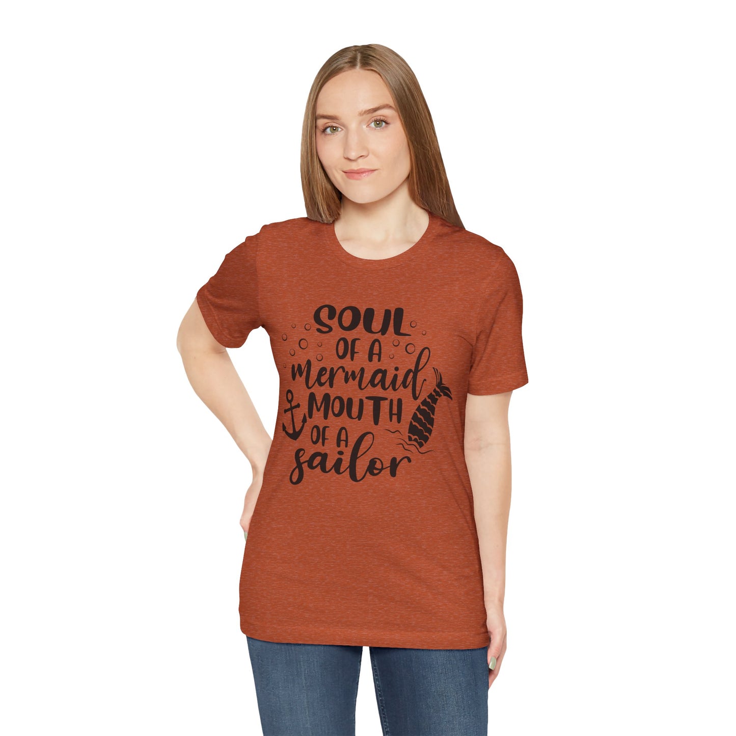 Mermaid Soul Tee — "Soul of a Mermaid, Mouth of a Sailor" Graphic T-Shirt