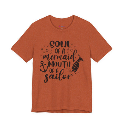 Mermaid Soul Tee — "Soul of a Mermaid, Mouth of a Sailor" Graphic T-Shirt