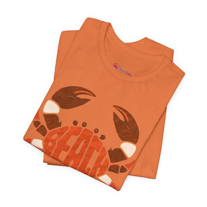 Beach Crab Graphic Tee — Retro Coastal Summer T-Shirt