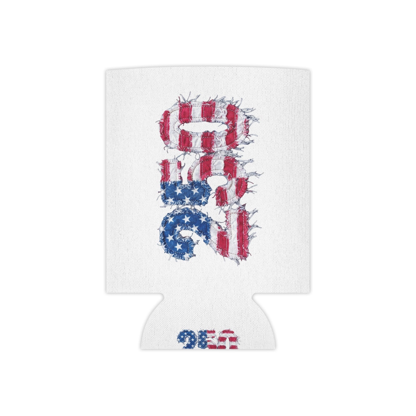 Patriotic USA Flag 250th Can Cooler - Reg or Slim Beer Koozie for 4th of July