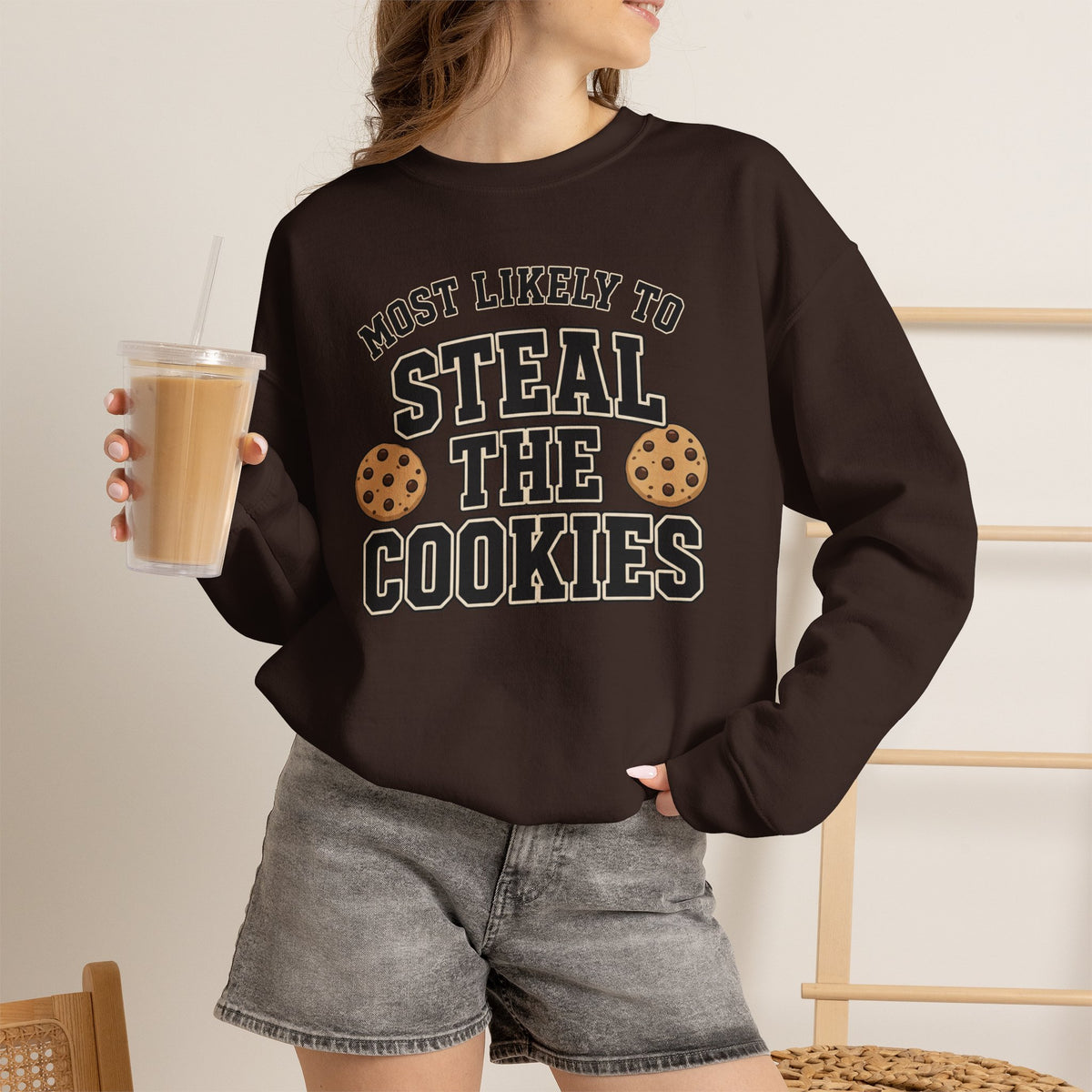 Most Likely To Steal The Cookies Sweatshirt - Christmas Crewneck