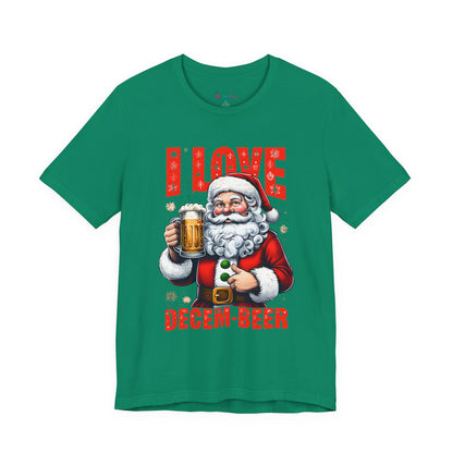 Funny Santa I LOVE DECEM-BEER T-Shirt
