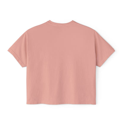 Beach Days Heart Graphic Tee — Women's Boxy Summer T-Shirt