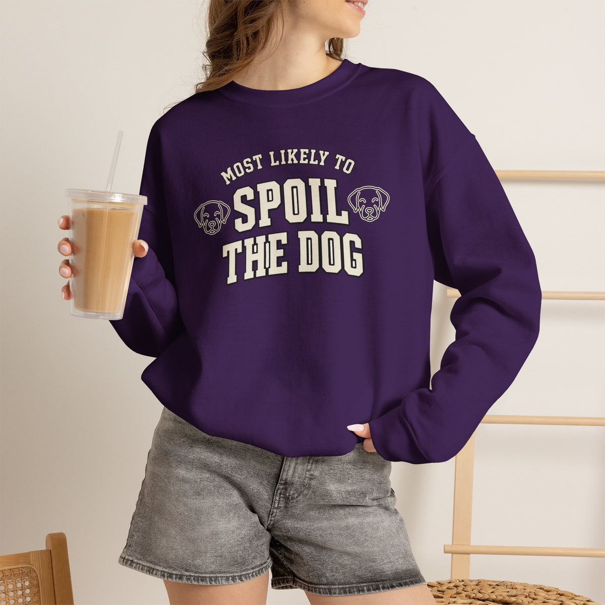 Most Likely To Spoil The Dog Sweatshirt - Funny Dog Mom Crewneck