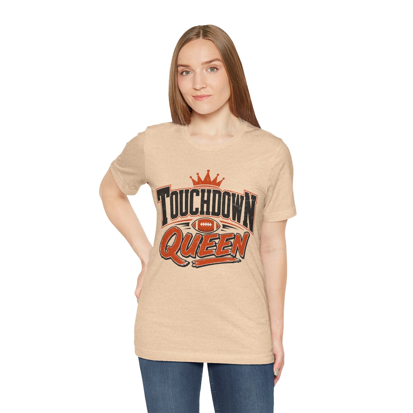 Touchdown Queen T-SHIRT Football Season Tailgate Time