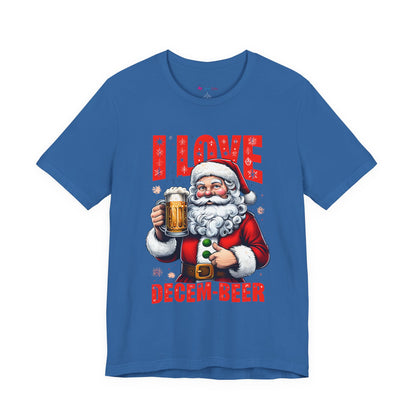 Funny Santa I LOVE DECEM-BEER T-Shirt