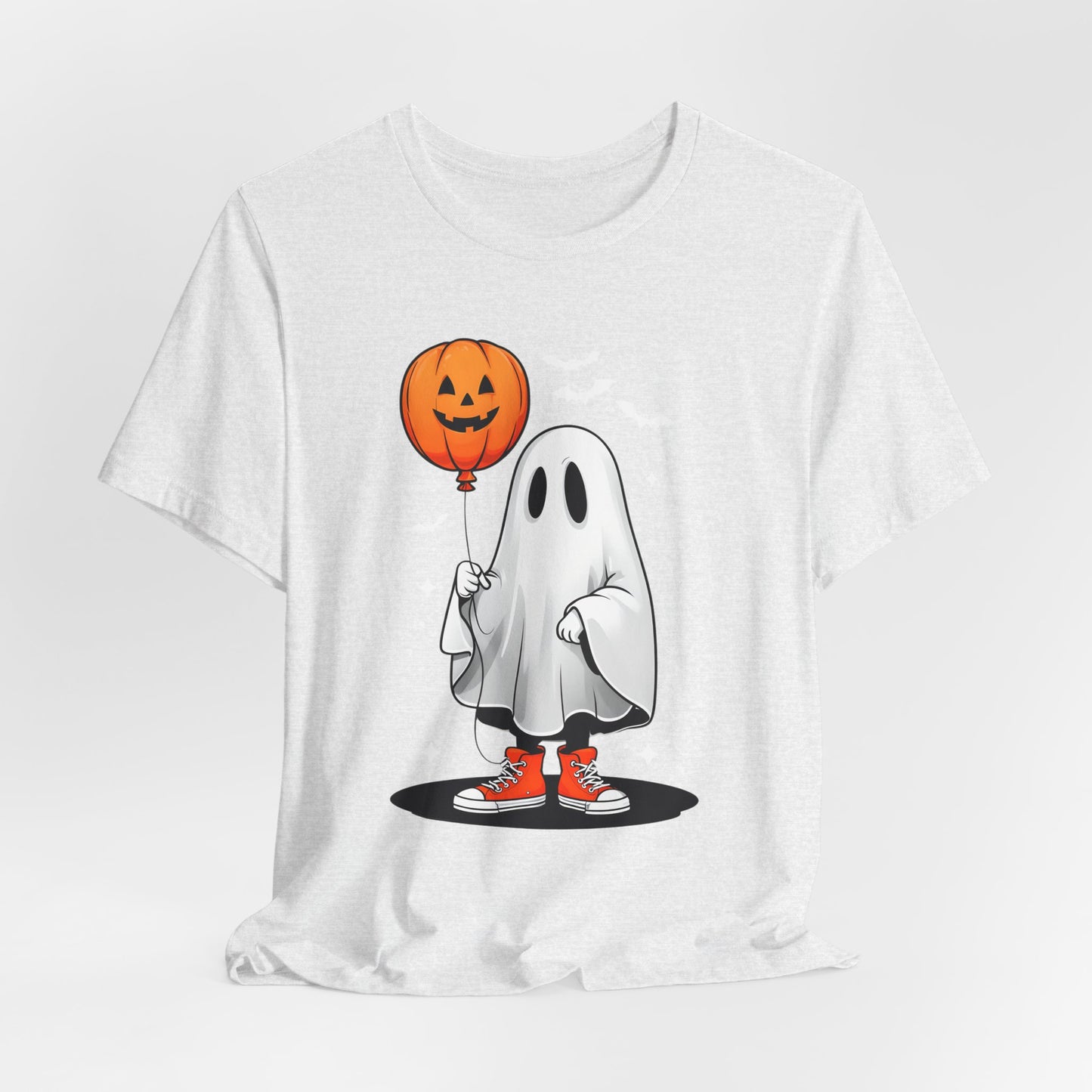 Ghost Tee with Orange Hightops and Pumpkin Balloon