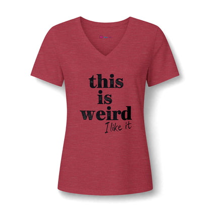 this is weird I like it V-Neck T-Shirt
