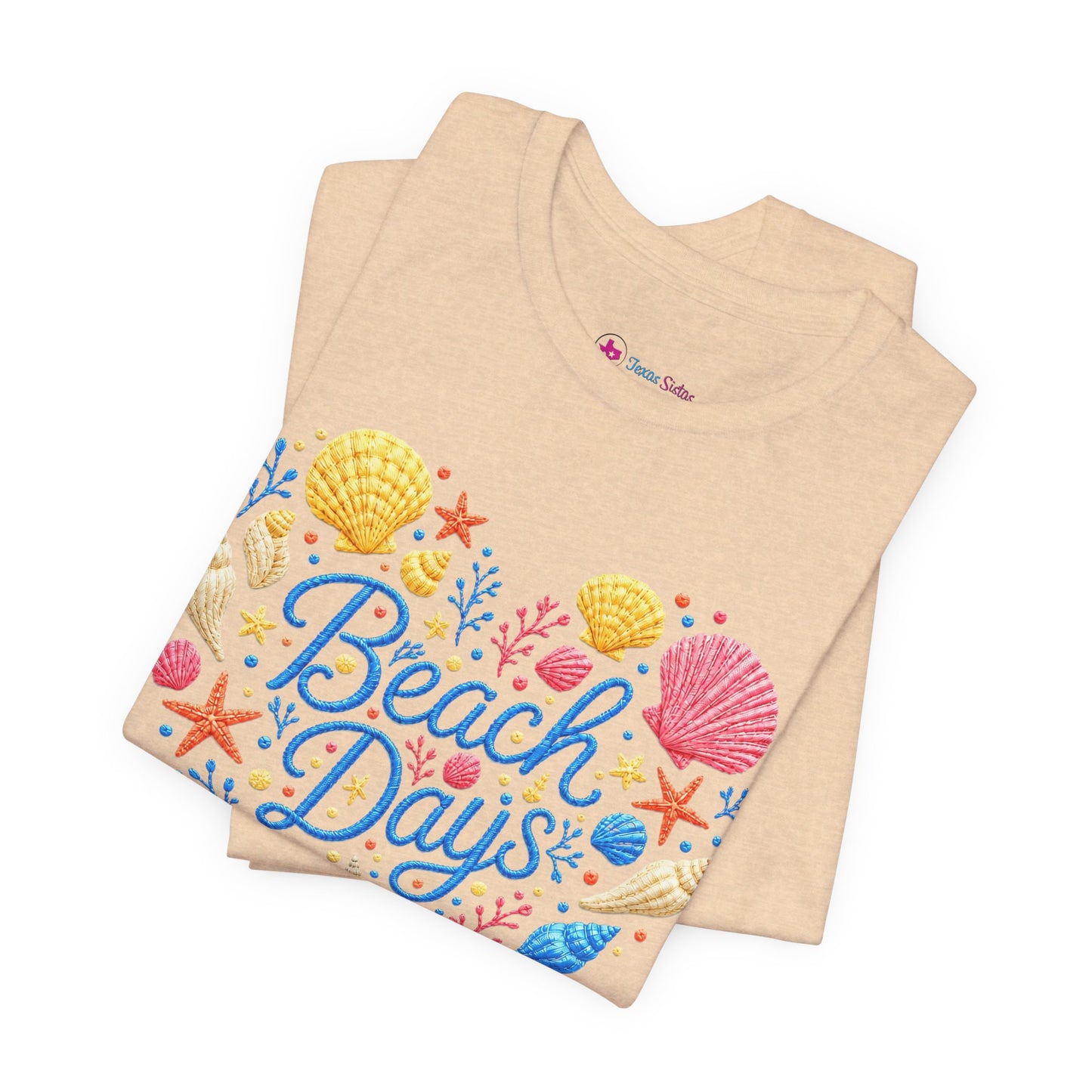 Beach Days heart seashells T-Shirt