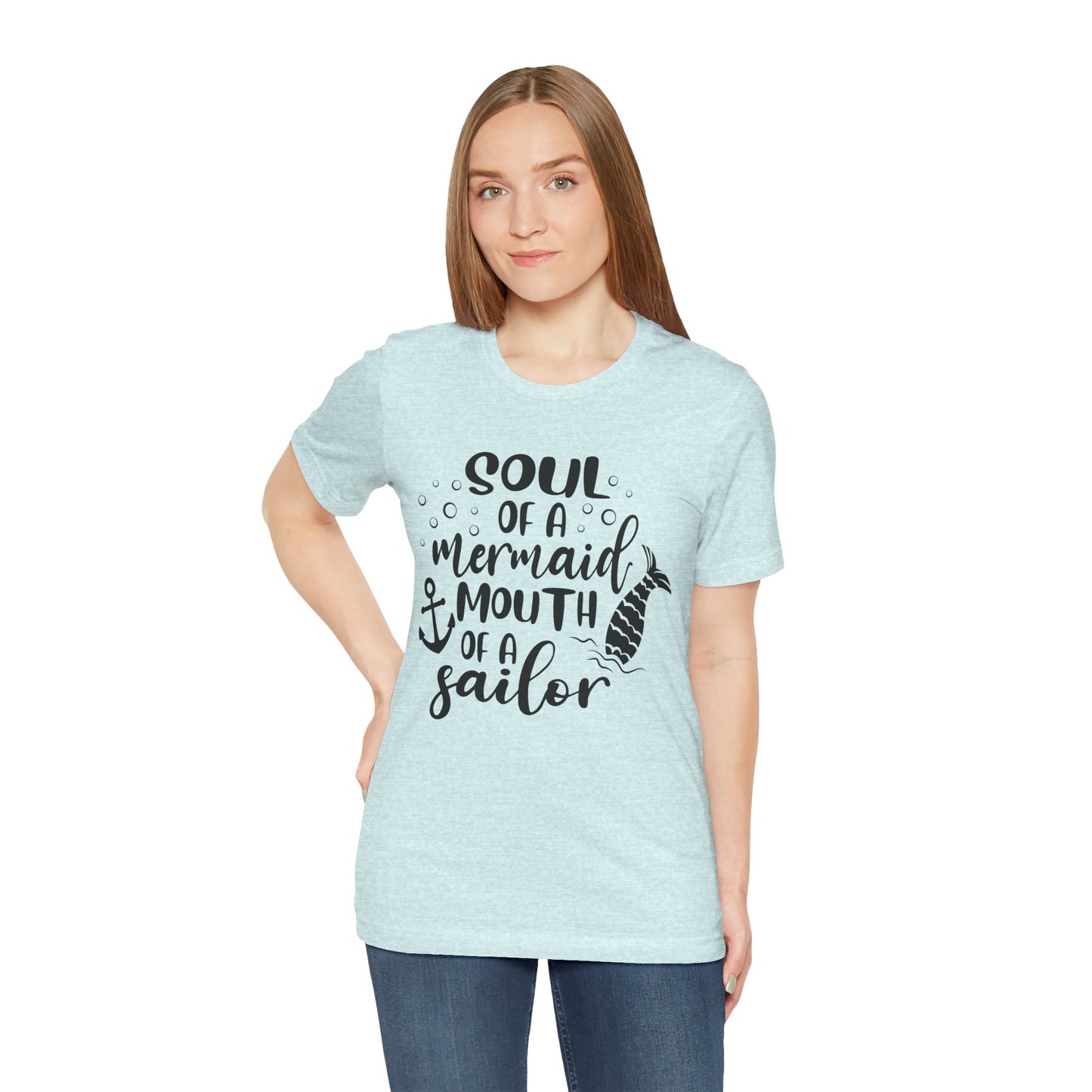 Mermaid Soul Tee — "Soul of a Mermaid, Mouth of a Sailor" Graphic T-Shirt