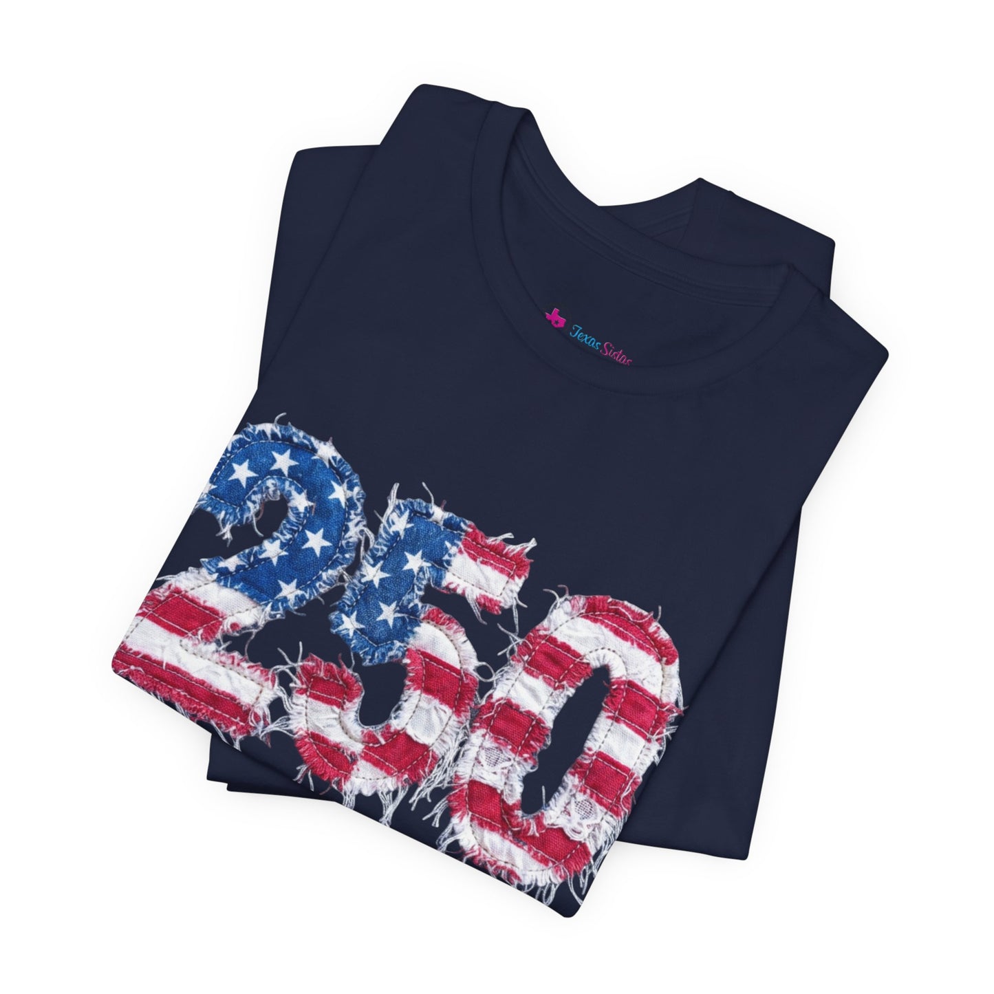 4th of July Frayed Patch Graphic Tee — Patriotic Independence Day T-Shirt