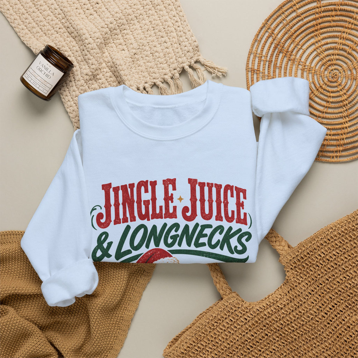 Jingle Juice & Longnecks Christmas Sweatshirt
