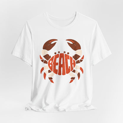 Beach Crab Graphic Tee — Retro Coastal Summer T-Shirt