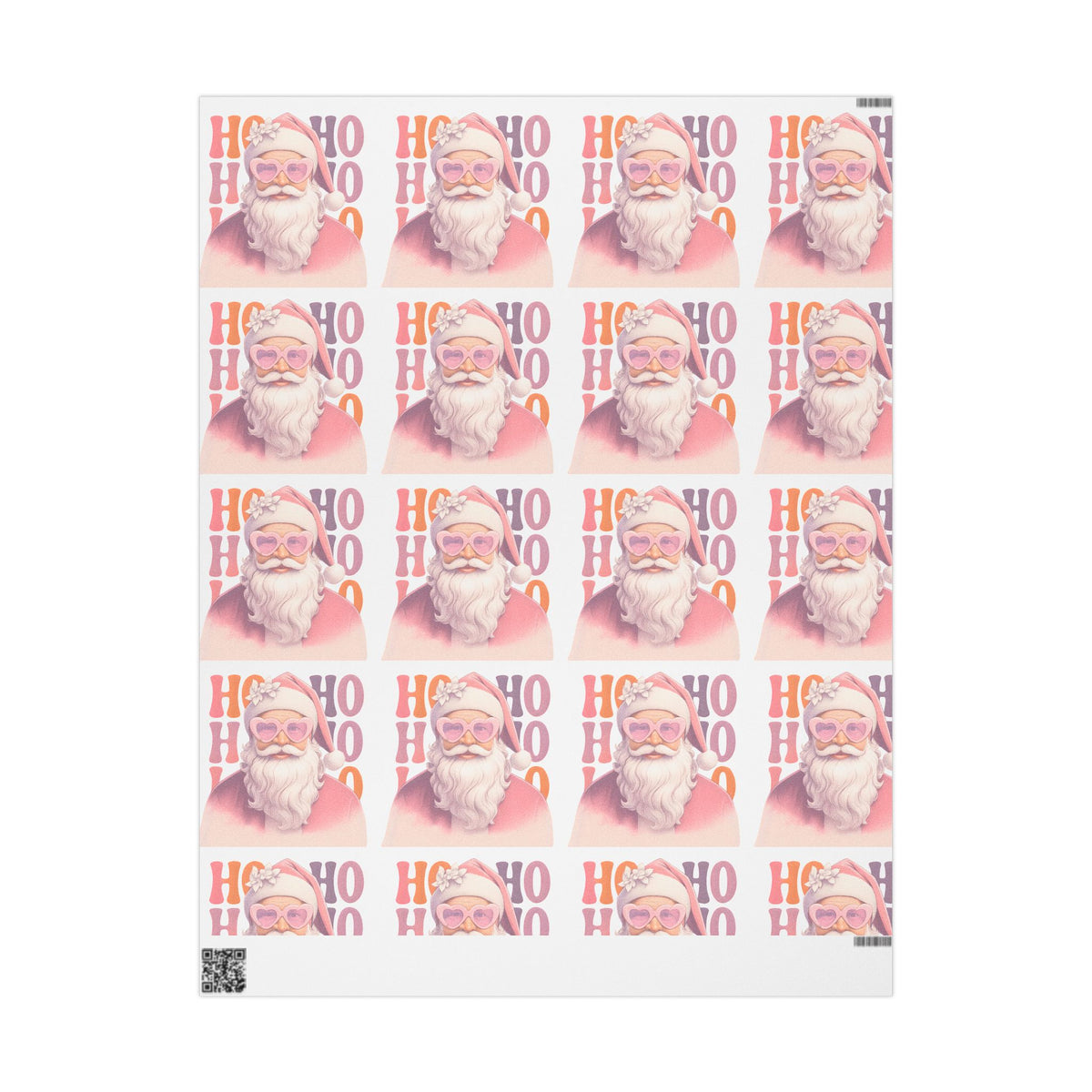 Vintage Santa 'Ho Ho Ho' Christmas Wrapping Paper