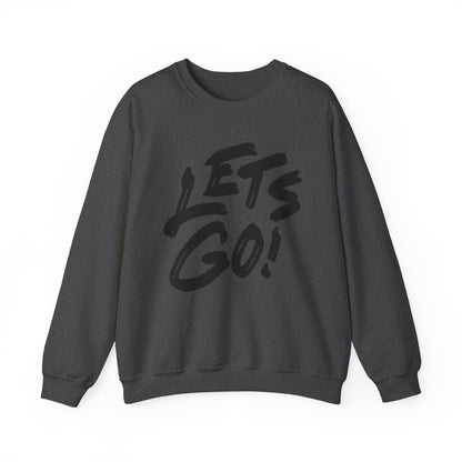Crewneck Sweatshirt LET'S GO Sports Tailgate Fun Events