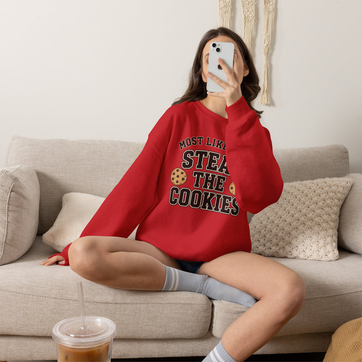 Most Likely To Steal The Cookies Sweatshirt - Christmas Crewneck