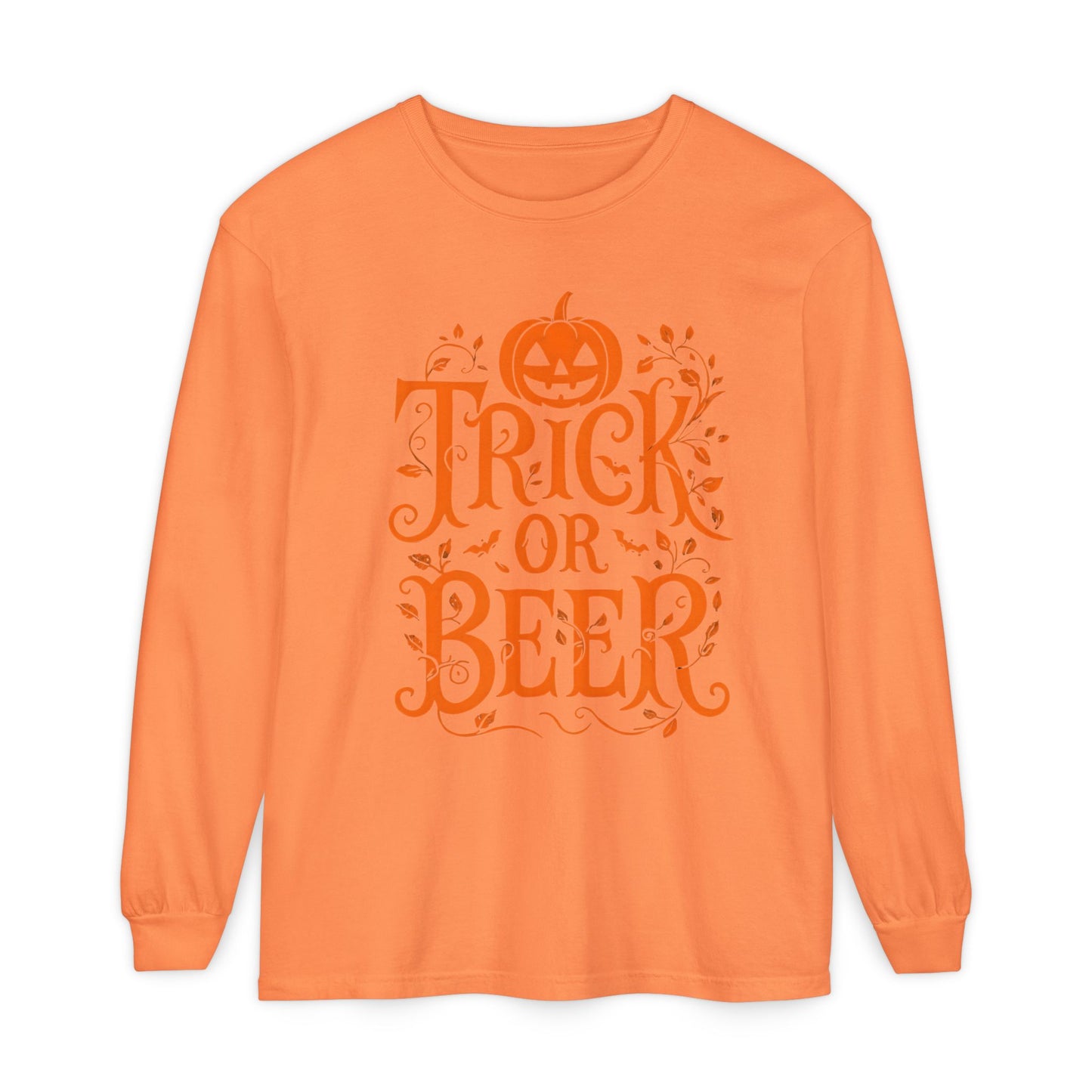 Funny Halloween TRICK OR BEER Long Sleeve T-Shirt