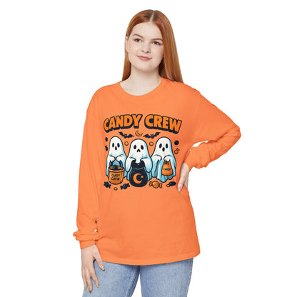 Halloween Ghosts Candy Crew Long Sleeve T-Shirt