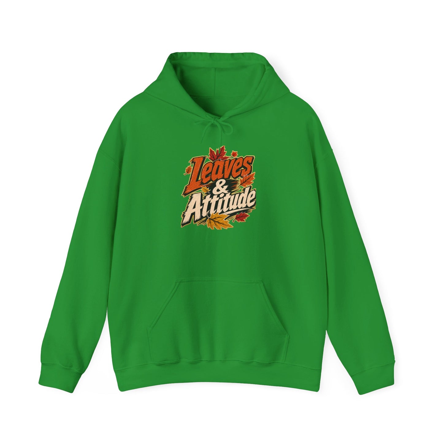 Leaves & Attitude Hoodie — Fall Graphic Pullover