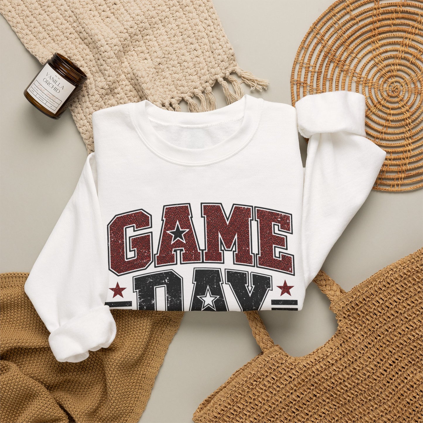 Game Day Mode Sweatshirt — Football Fan Crewneck