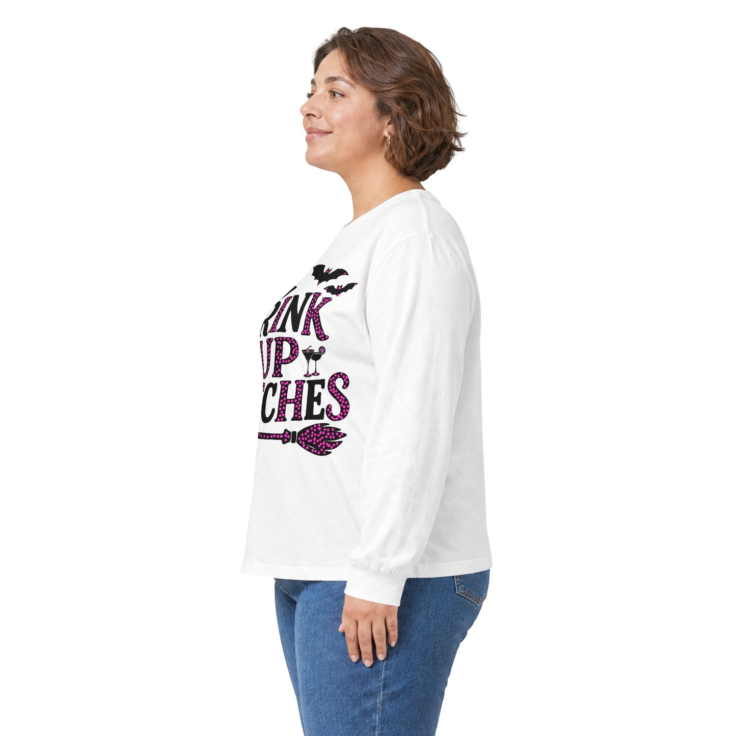 Drink Up Witches Long Sleeve T-Shirt Halloween Fun Tee