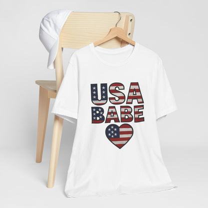 USA BABE HEART T-SHIRT