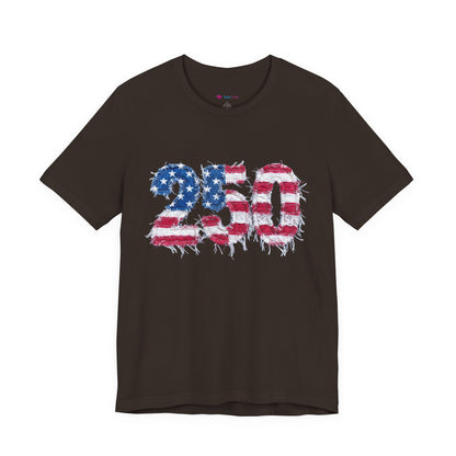 4th of July Frayed Patch Graphic Tee — Patriotic Independence Day T-Shirt
