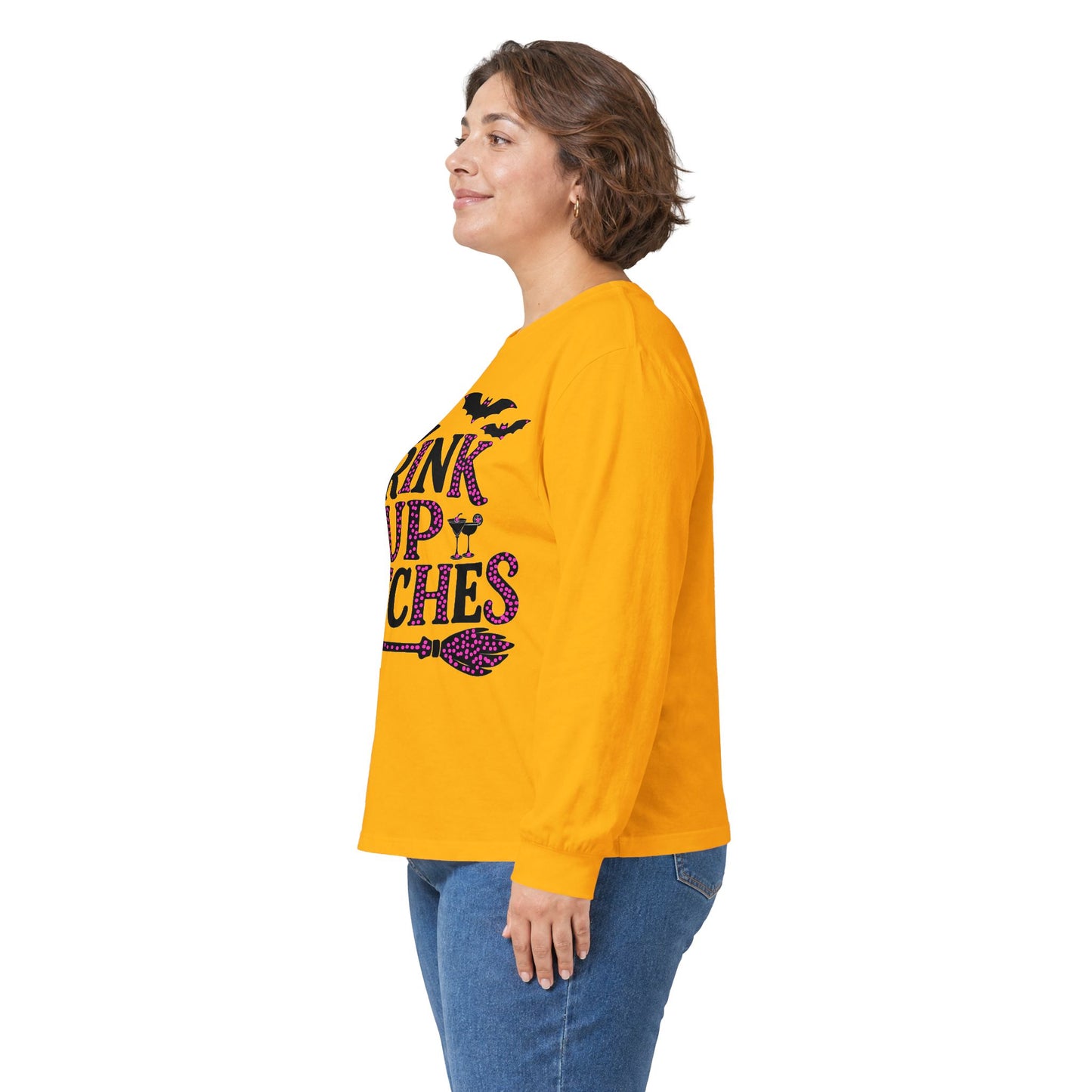 Drink Up Witches Long Sleeve T-Shirt Halloween Fun Tee