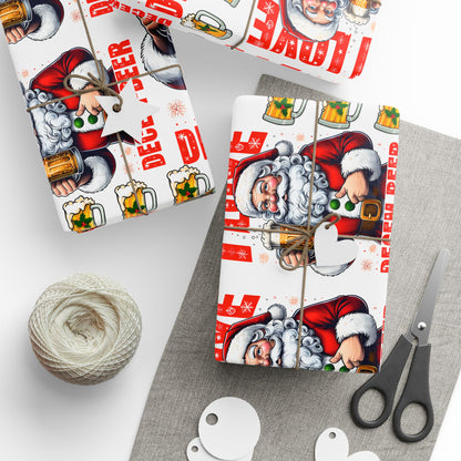 Funny Christmas Wrapping Paper I love DECEM-BEER