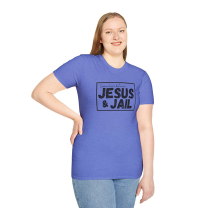 Somewhere Between Jesus & Jail T-Shirt