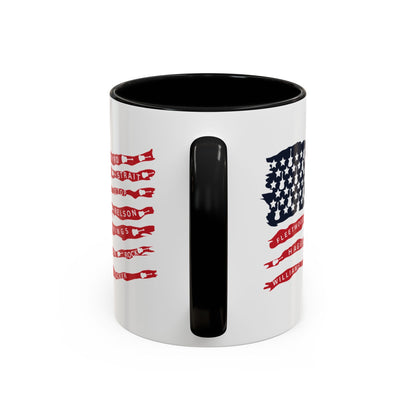 OG Southern Rock Bands & Country Greats USA Flag  Mug  11 or 15oz Coffee Cup