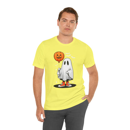 Ghost Tee with Orange Hightops and Pumpkin Balloon