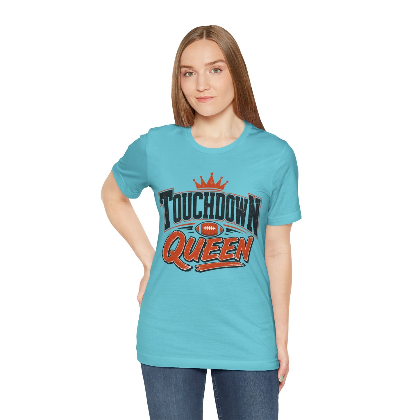 Touchdown Queen T-SHIRT Football Season Tailgate Time