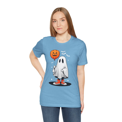 Ghost Tee with Orange Hightops and Pumpkin Balloon
