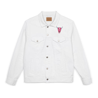 Western Bling Skull Denim Jacket - White, Black or Denim LOVE