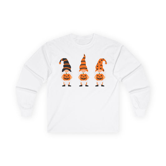 Halloween Pumpkin Gnomes Long Sleeve T-Shirts