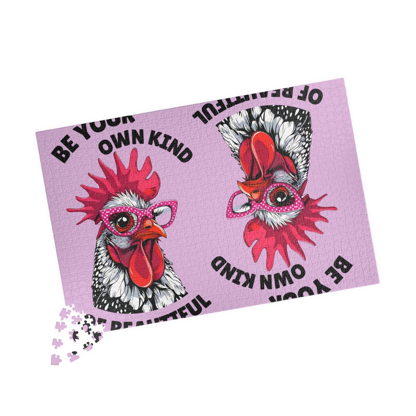 Be Your Own Kind of Beautiful Chicken Puzzle | Assorted Size Jigsaw Puzzles