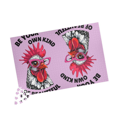 Be Your Own Kind of Beautiful Chicken Puzzle | Assorted Size Jigsaw Puzzles