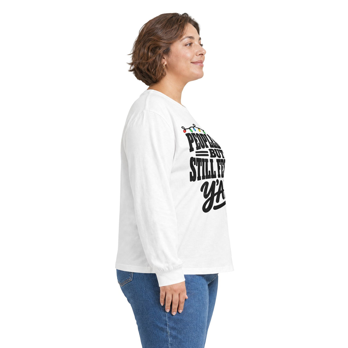 Peopled Out But Still Festive Y'all Christmas Long Sleeve Shirt