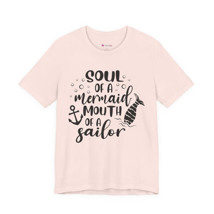 Mermaid Soul Tee — "Soul of a Mermaid, Mouth of a Sailor" Graphic T-Shirt