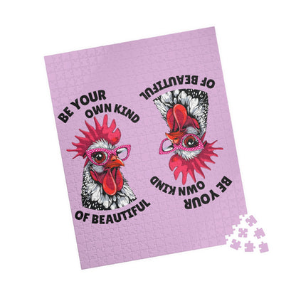 Be Your Own Kind of Beautiful Chicken Puzzle | Assorted Size Jigsaw Puzzles