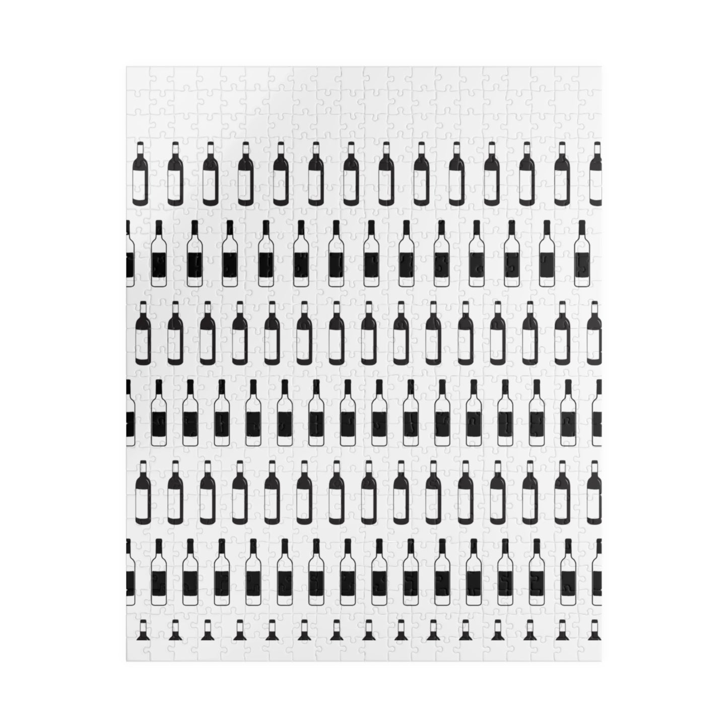 Wine Bottle Pattern Puzzle 520 or 1014 Piece Jigsaw