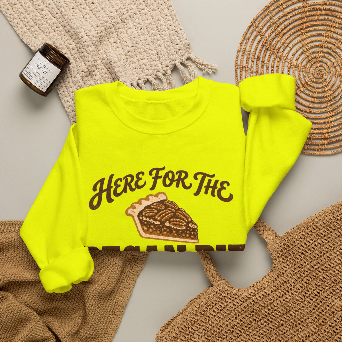 Here for the Pecan Pie Y'all Thanksgiving Sweatshirt