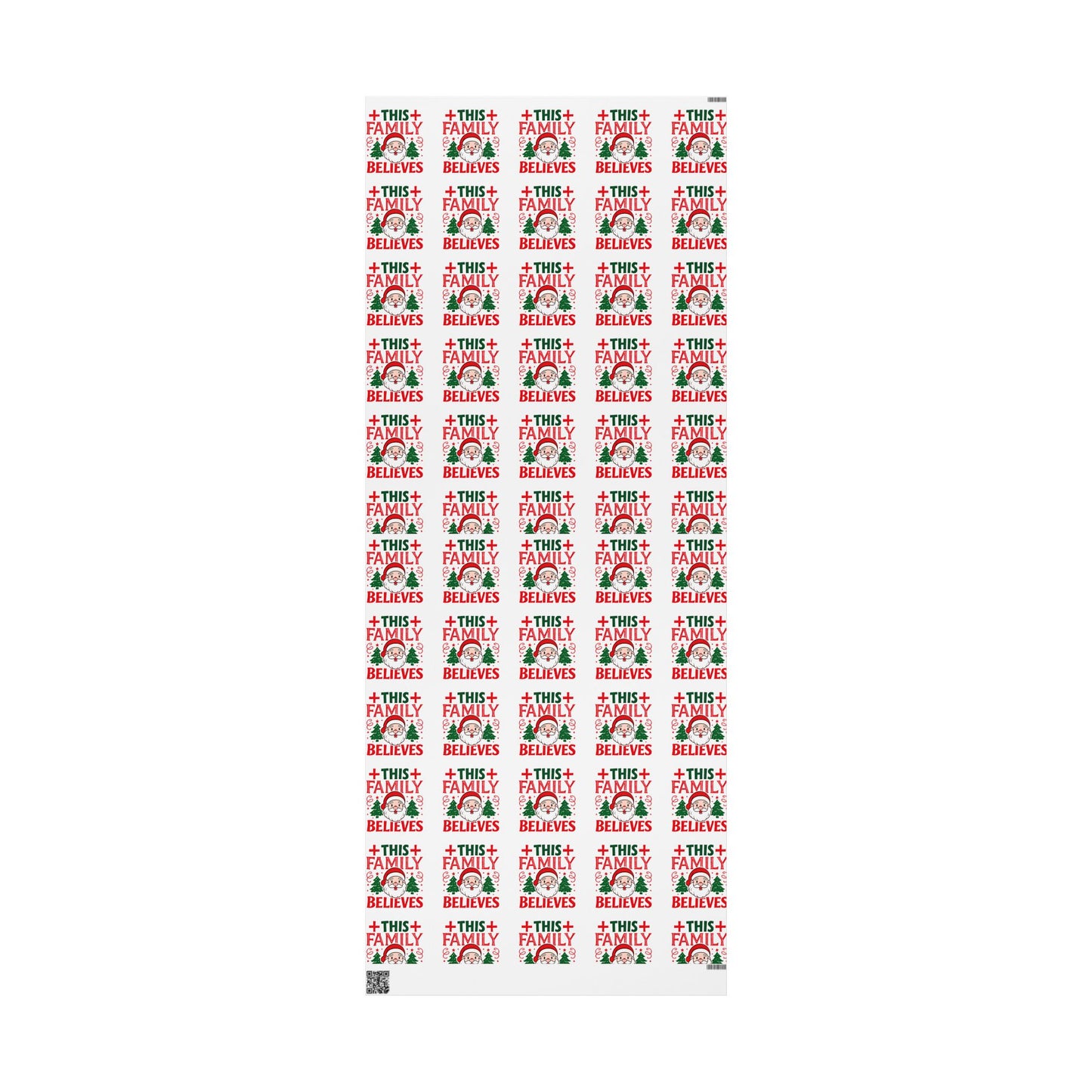 Christmas Wrapping Paper Roll This Family Believes Santa Claus Holiday Gift Wrap