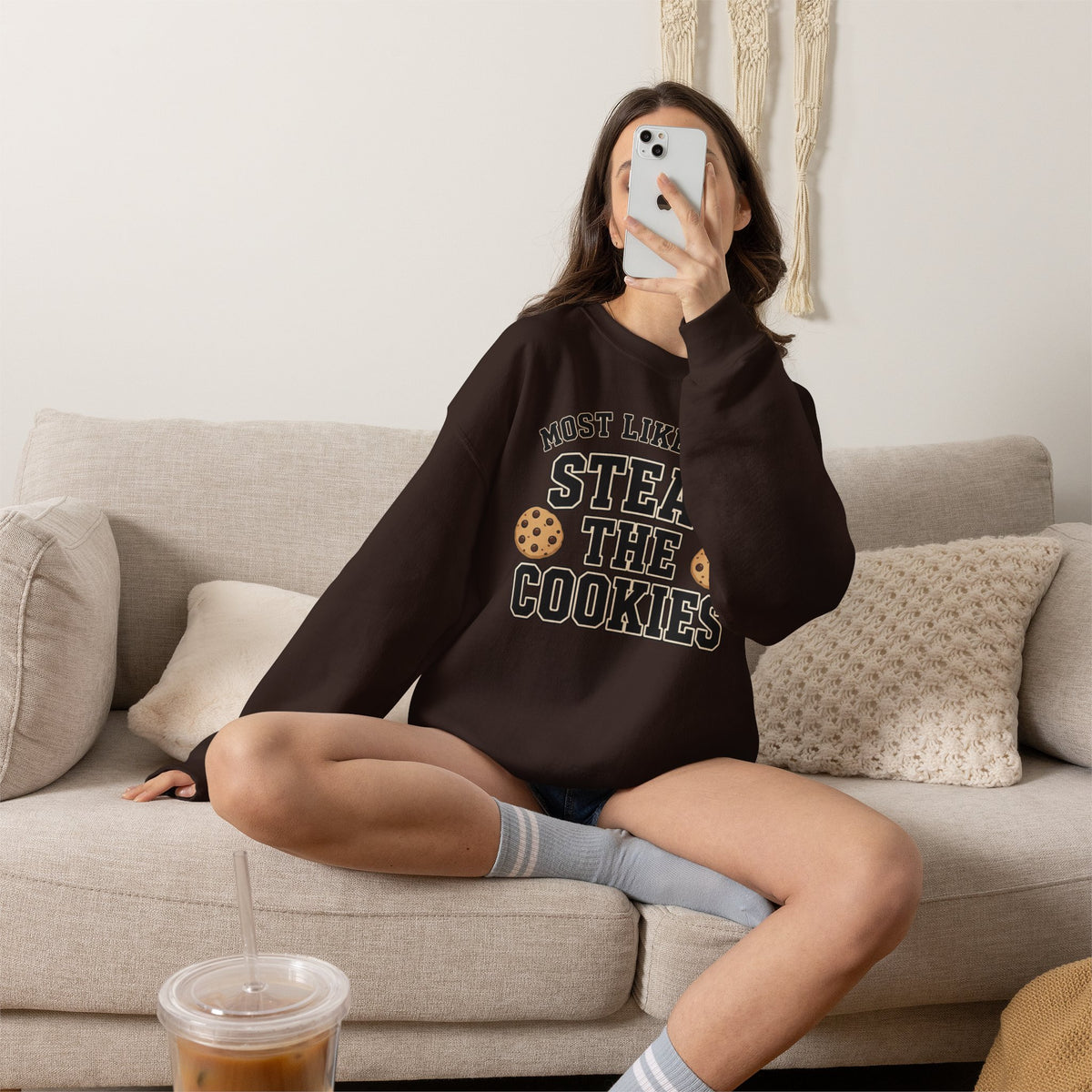Most Likely To Steal The Cookies Sweatshirt - Christmas Crewneck