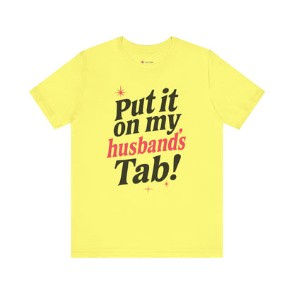 Funny Husband's Tab T-Shirt