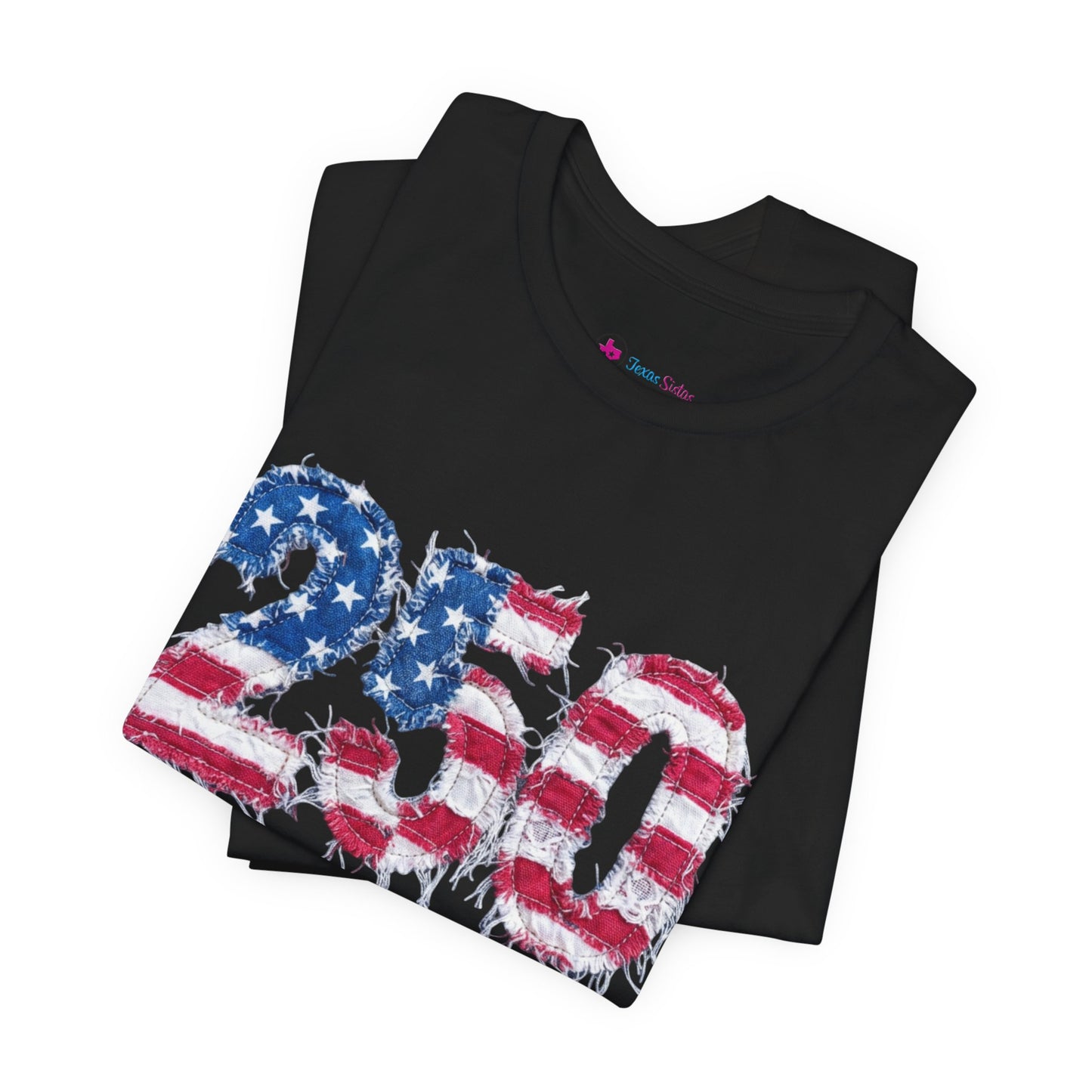 4th of July Frayed Patch Graphic Tee — Patriotic Independence Day T-Shirt