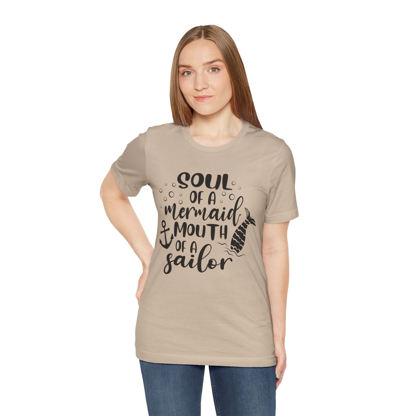 Mermaid Soul Tee — "Soul of a Mermaid, Mouth of a Sailor" Graphic T-Shirt