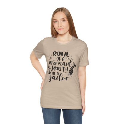 Mermaid Soul Tee — "Soul of a Mermaid, Mouth of a Sailor" Graphic T-Shirt