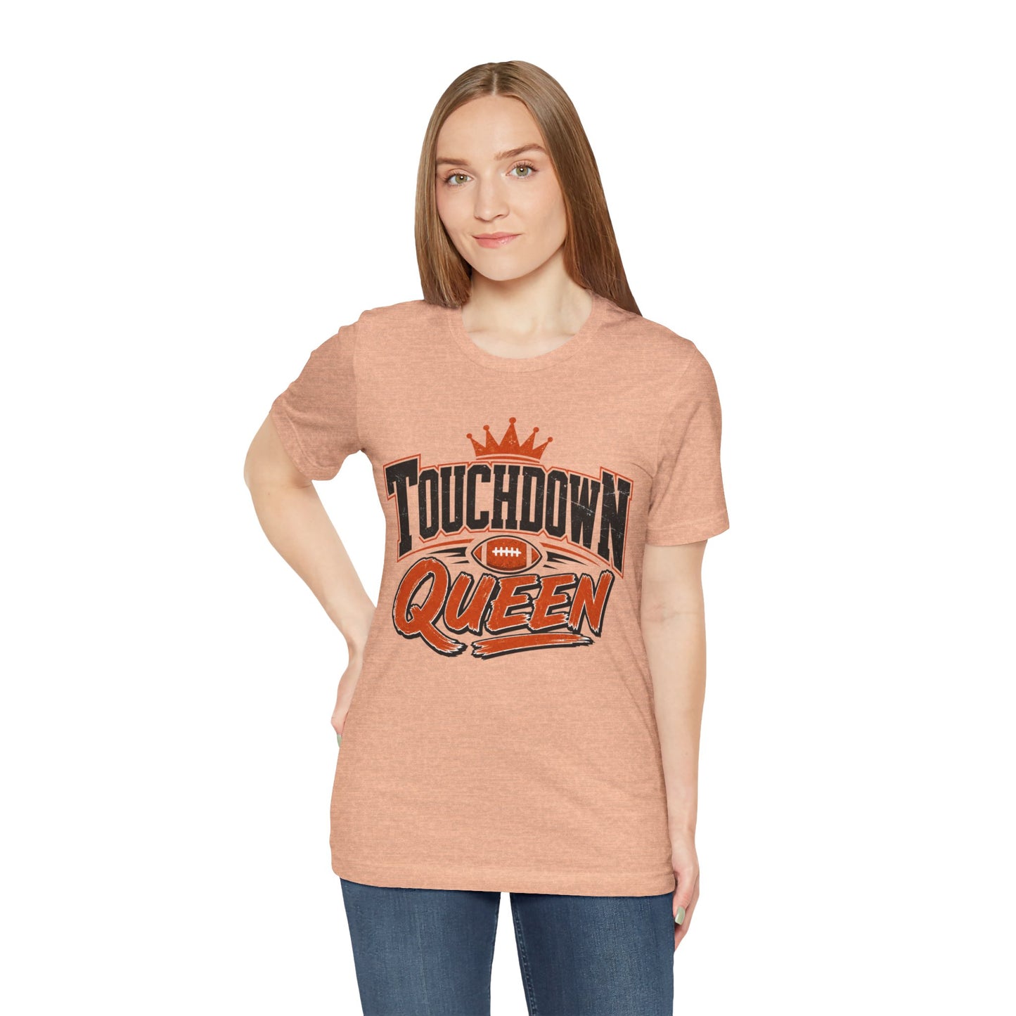 Touchdown Queen T-SHIRT Football Season Tailgate Time